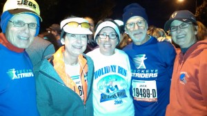 Buckeye Striders, from left to right, Steve, Pat, Deb, Jack and me.