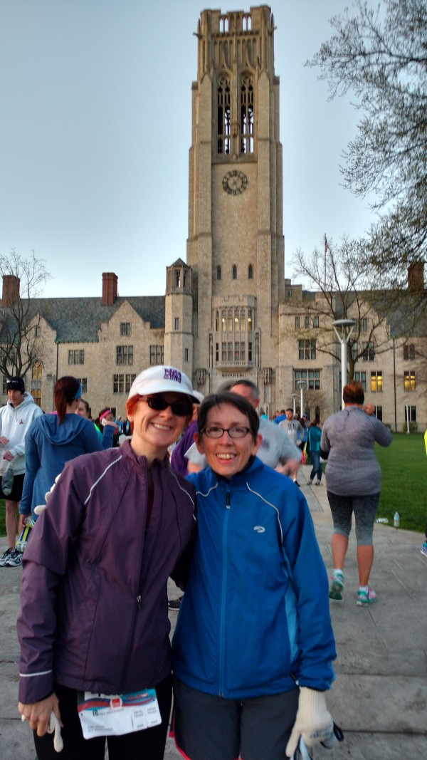 The Owens Corning Half Marathon is part of the Toledo Marathon. We race walked the half marathon.