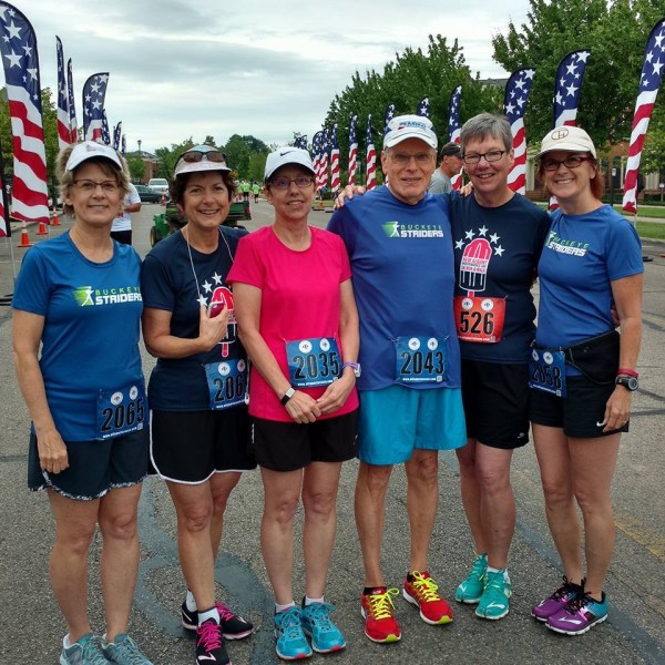 Fast walking in a July 4th 5K race is a fun holiday tradition. 