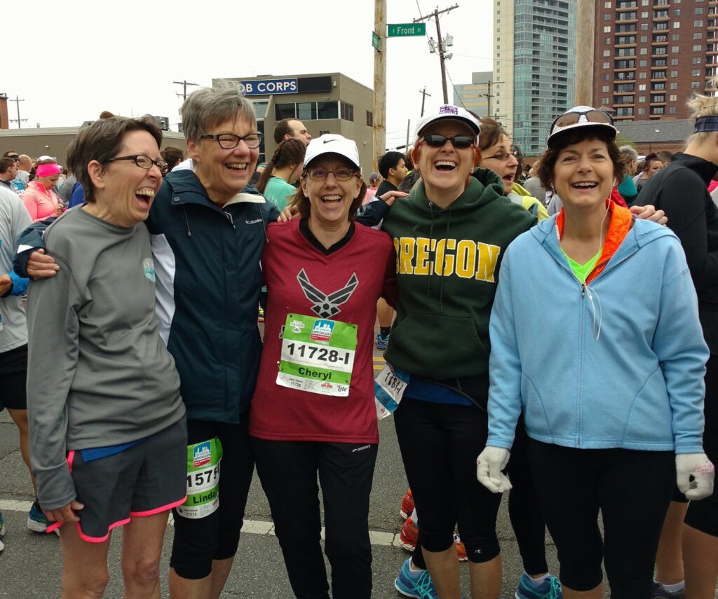 Several friends who race walked the Capital city Half Marathon in Columbus, OH. Hosted by David Babner.