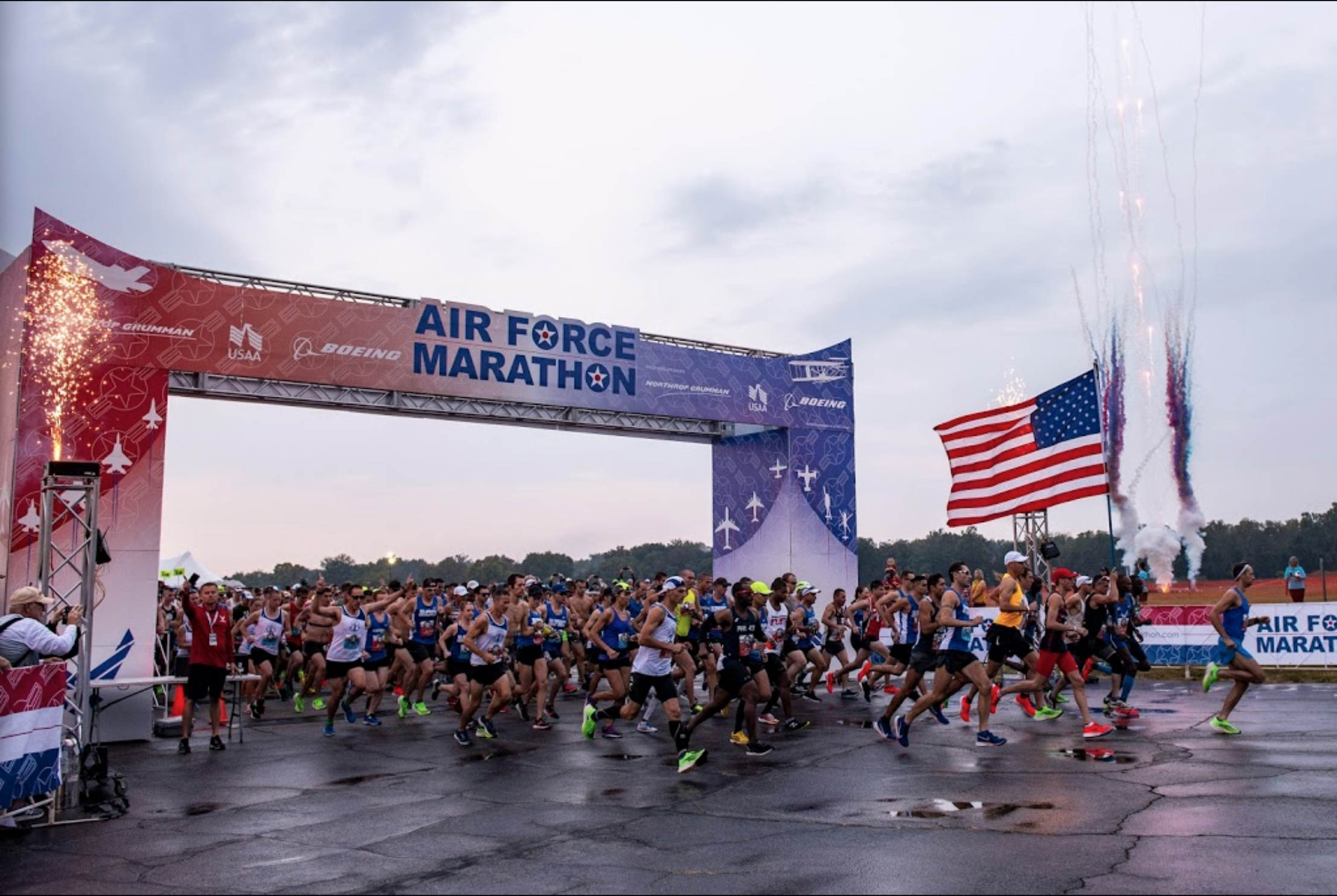 Fast walkers who race during the Air Force Marathon read about speed walking in a walking magazine called Walk magazine.